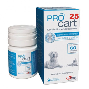 Pro cart 25 para cães - 60 comprimidos